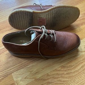 New Frye Derby Oxford Cap toe Lace up Men shoes Brown Size 7